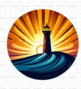 Leuchtturm bei Sonnenuntergang